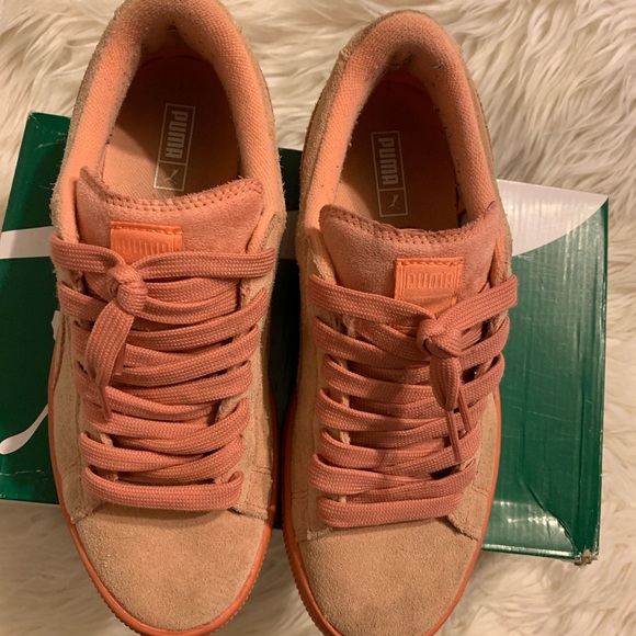 PUMA suede desert flower light pink shoes - Picture 5 of 5